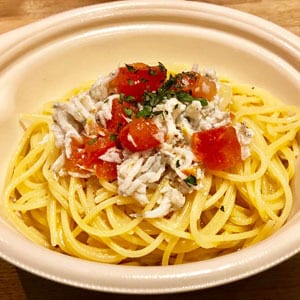 シラスと生トマトのスパゲッティ